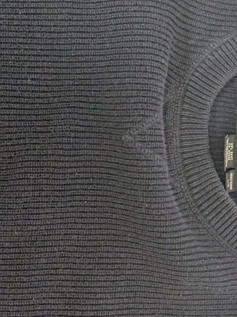 Vintage 1998 Eddie Bauer Sweater Mens Large Navy Blue Knit 100% Cotton Heavy